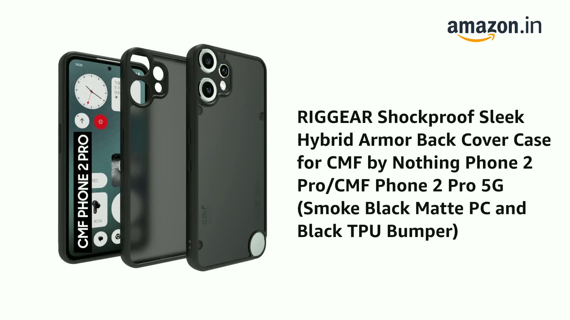 cmf phone 2 pro 256GB 本体　開封後　ケース付き Zapcase Back Case Cover for CMF by Nothing Phone 2 Pro